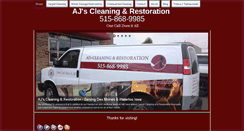 Desktop Screenshot of ajscarpetcleaningdsm.com